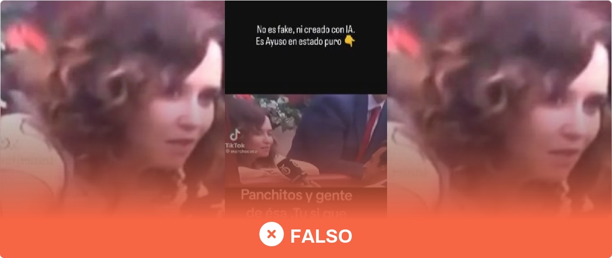 Material publicado por Maldita.es para analizar el caso: Un audio alterado que le atribuye una expresión despectiva sobre extranjeros.
