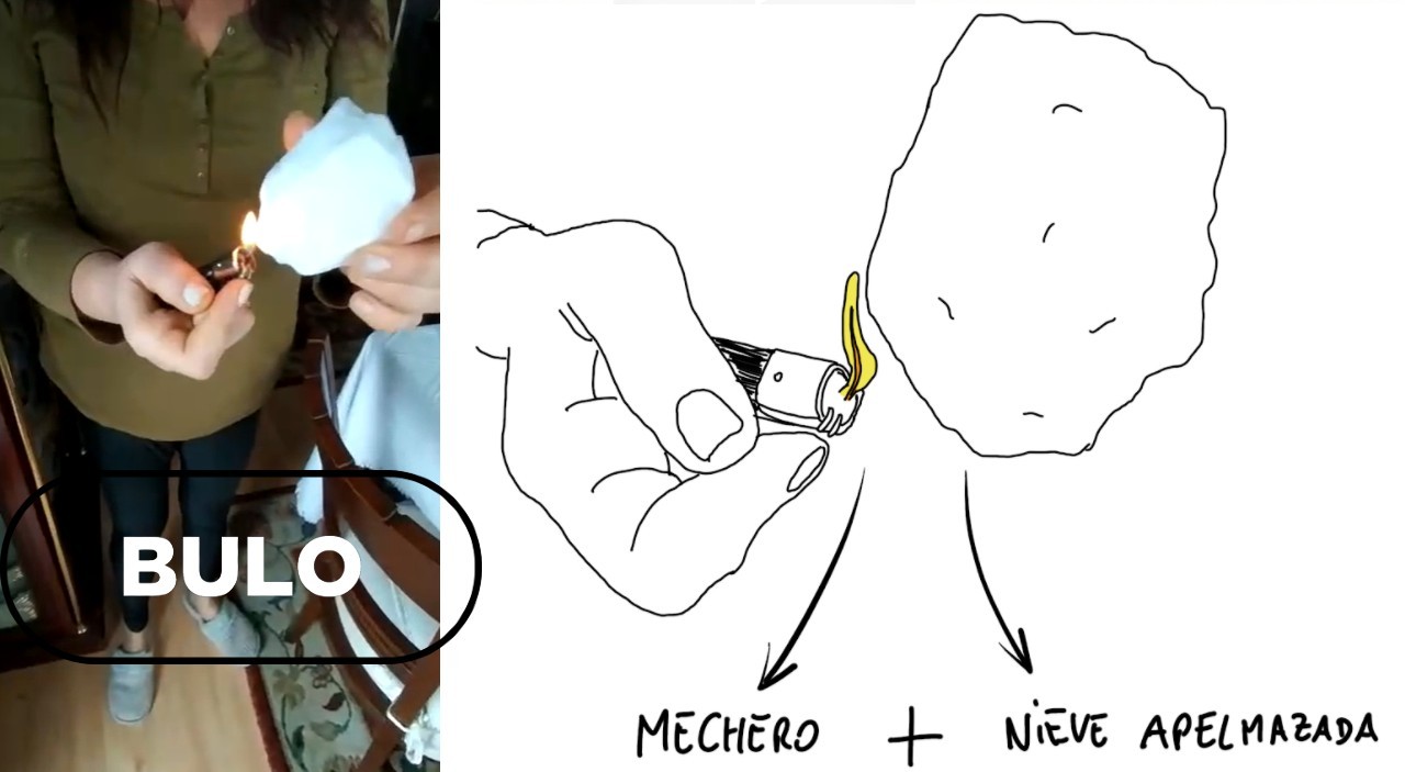 Material visual de VerificaRTVE para el caso: La bola de nieve que supuestamente era plástico.