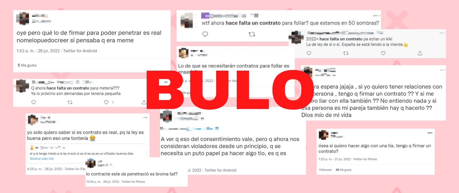 Material visual de Maldita.es para el caso: El falso contrato obligatorio para mantener relaciones.